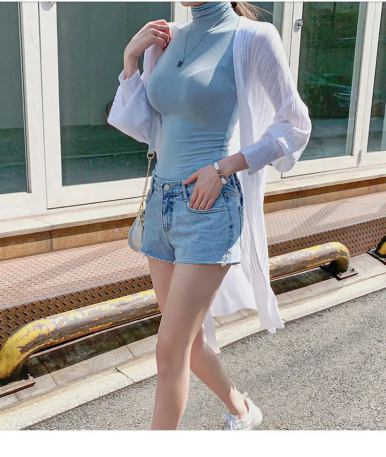 Summer New Modal Corset Tops To Wear Out Sleeveless Turtleneck Tops For Women Korean Casual White Tank Top Women Clothes