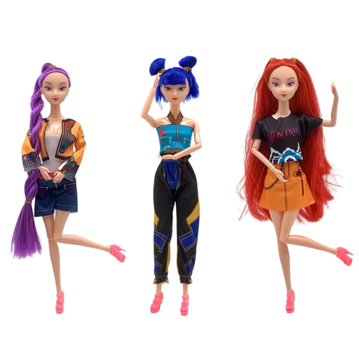 K-POP Demon Hunter Girl Group-themed cute doll, Lumimilazoi, Christmas gift, with movable joints