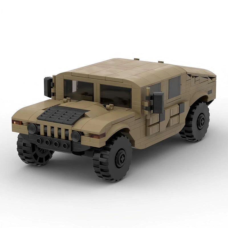 Bricklink MOC Car Technical Truck Military Hummer H1 H2 Armored Speed Vehicles Sets Building Blocks Kid Toys Christmas Gift