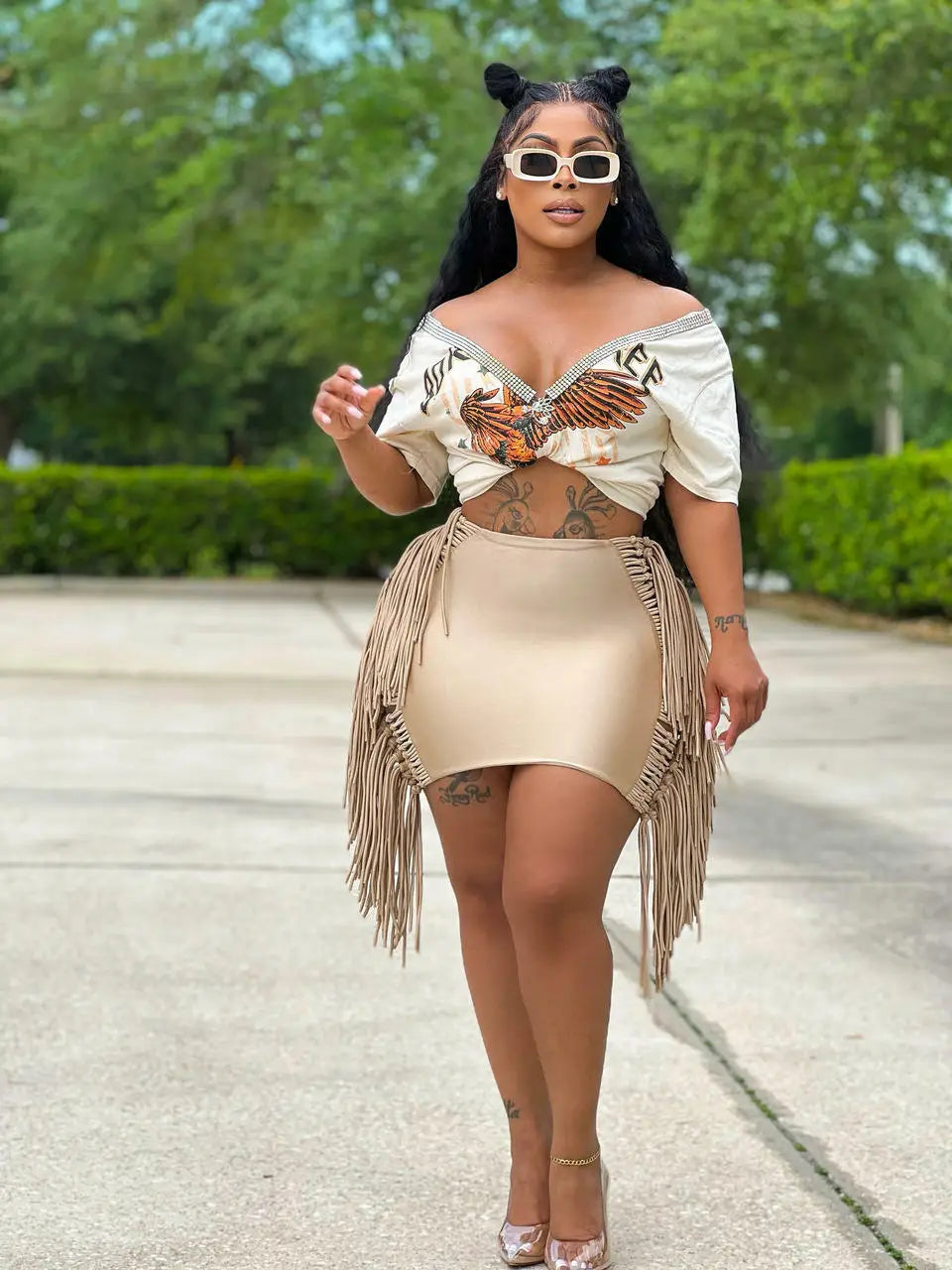 Sexy Wrap Women Mini Skirts Solid Bodycon Streetwear Skirts 2022 Summer Chic Hollow Out Tassel Y2K Style Bottom Outfits