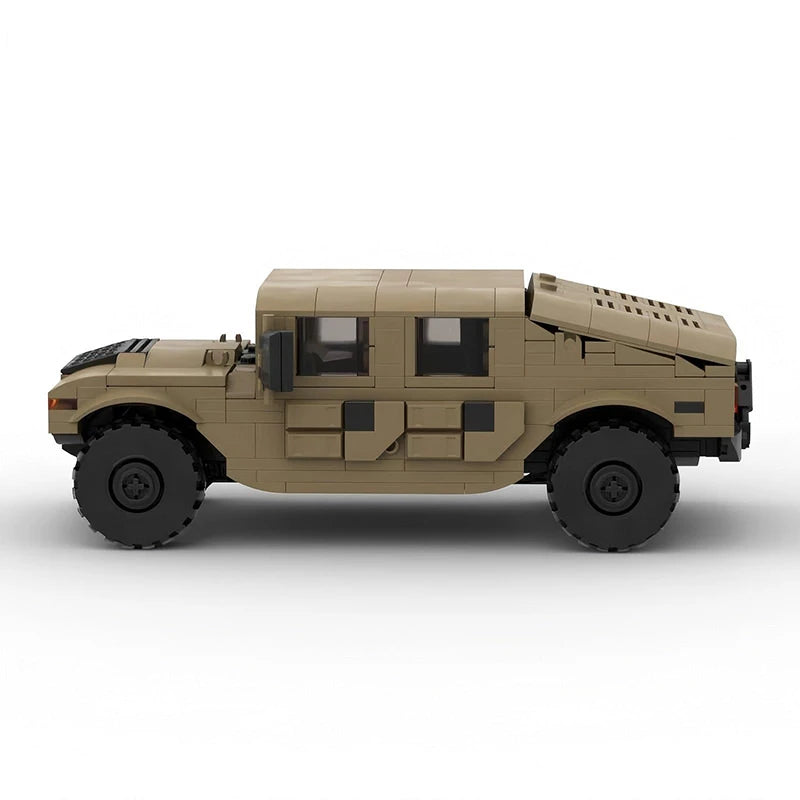 Bricklink MOC Car Technical Truck Military Hummer H1 H2 Armored Speed Vehicles Sets Building Blocks Kid Toys Christmas Gift