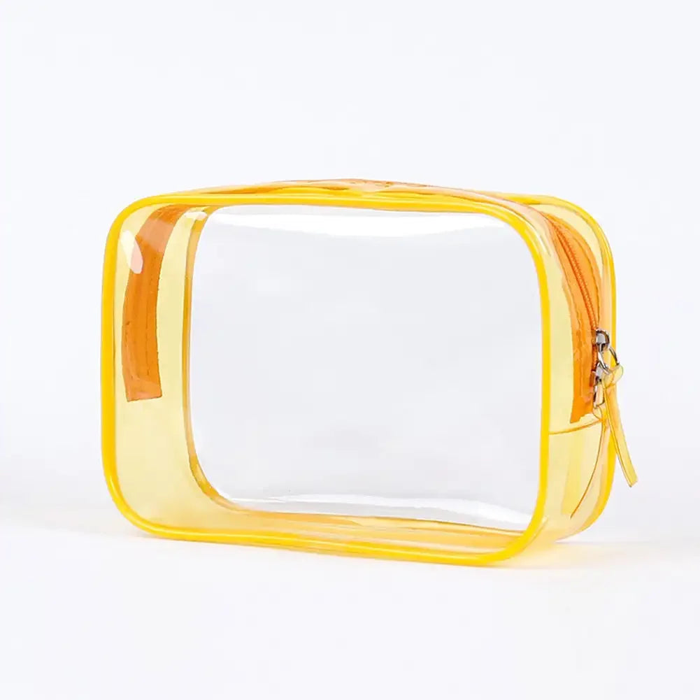 Travel Storage Bag Cosmetic Bags PVC Waterproof Transparent Cases Large Capacity Plastic Zipper Wash Bag Portable Make Up Pounch