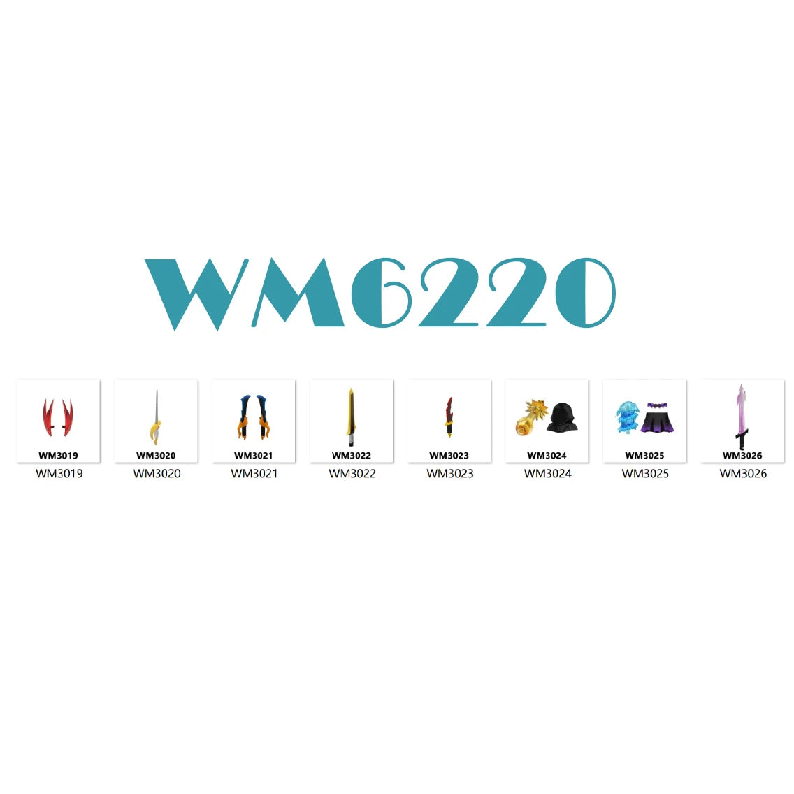 Anime Building Blocks Set WM6183 Educational Toys for Kids, Christmas Gift Bricks Collection Cool Model for Boys WM6220 WM6221