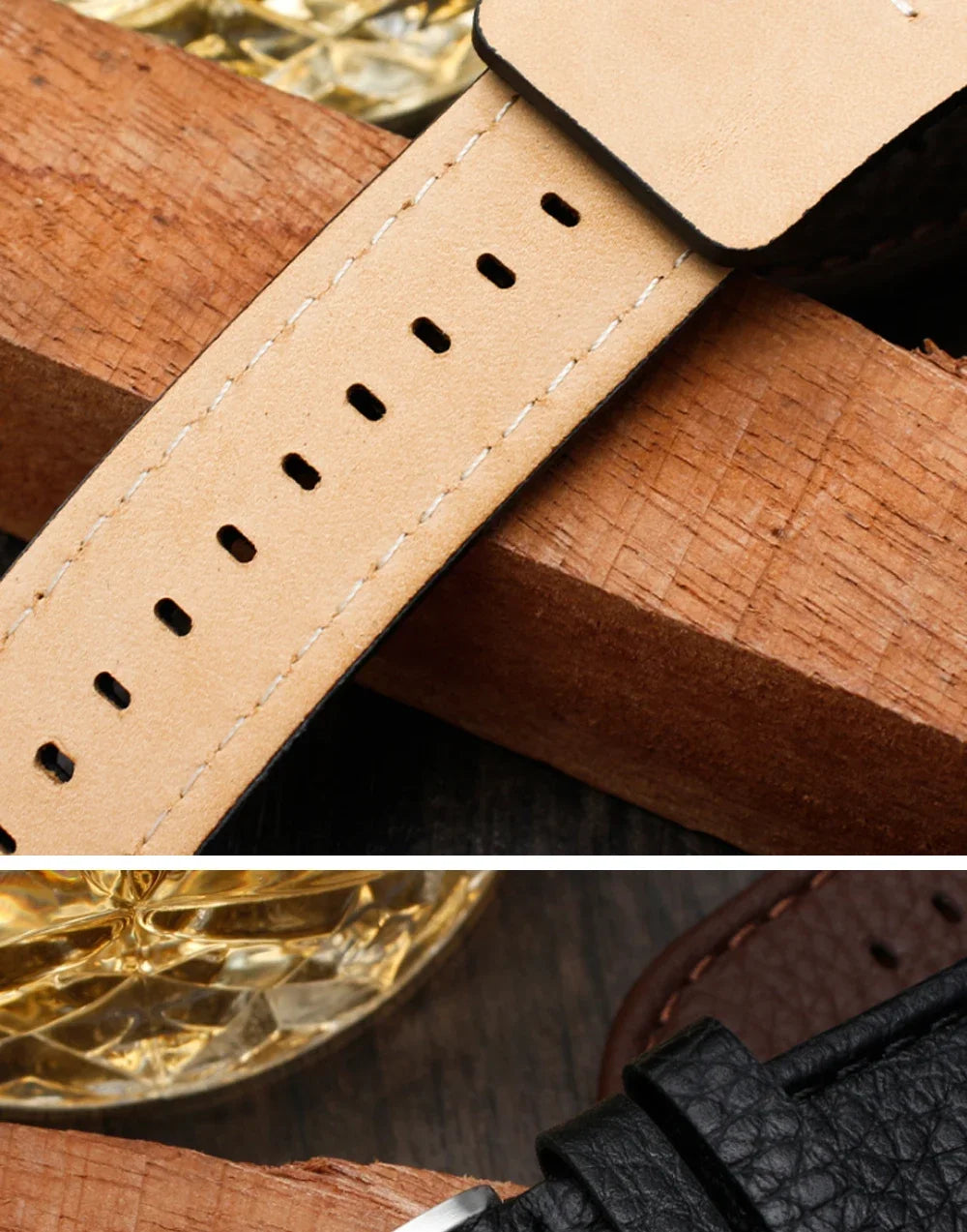 Genuine Leather Watchband 22mm strap With mat for fossil CH2891 CH3051 CH2564 CH2565 watch band handmade mens leather bracelet