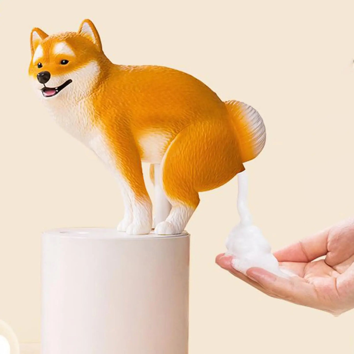 Automatic Soap Dispenser Cute Shiba Inu automatic sensing foam hand soap dispenser Bathroom Accessories perfect Christmas gift