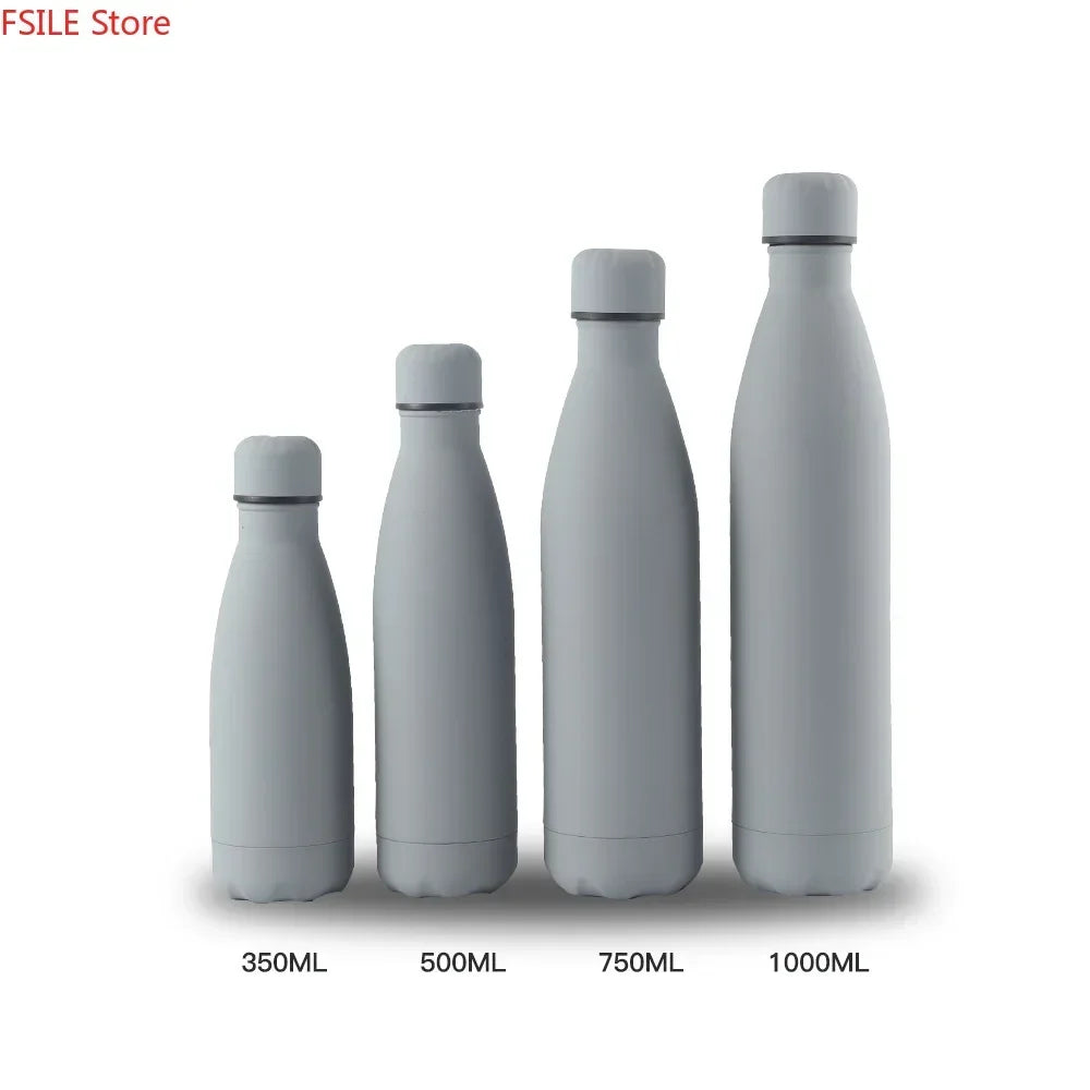 500/750/1000ml Double-Wall Insulated Vacuum Flask Stainless Steel Water Bottle BPA Free Thermos for Sport Water Bottles