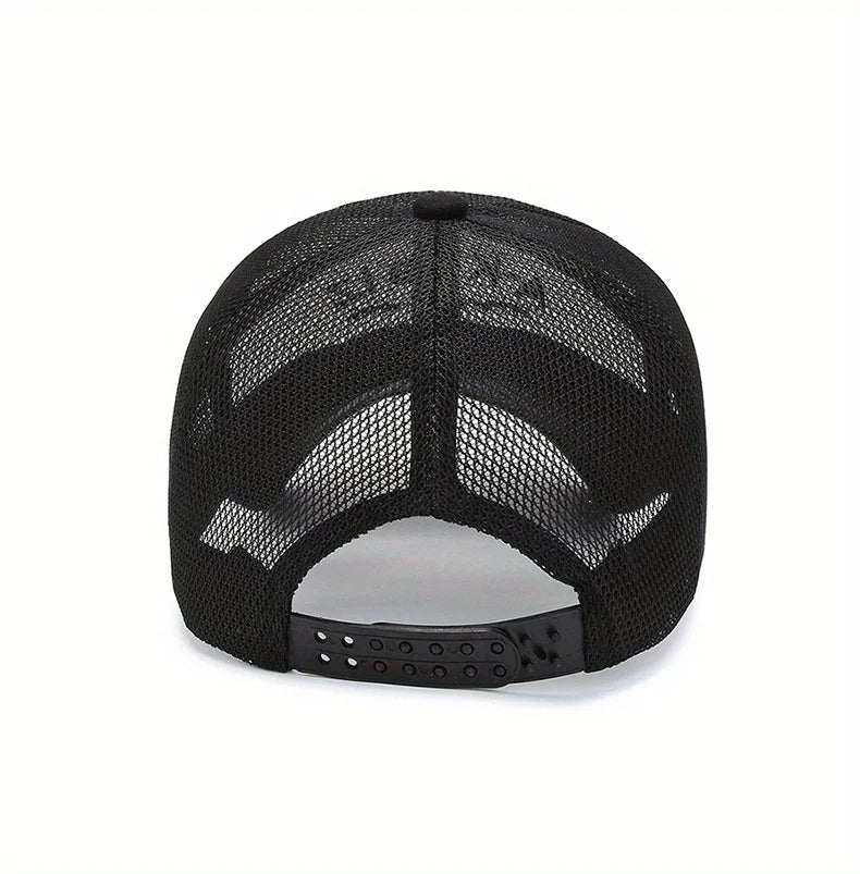 Summer Hats For Men And Women Mesh Baseball Caps Fashion Embroidered Visor Hat Outdoor Embroidered Letter Sun Protection Hat