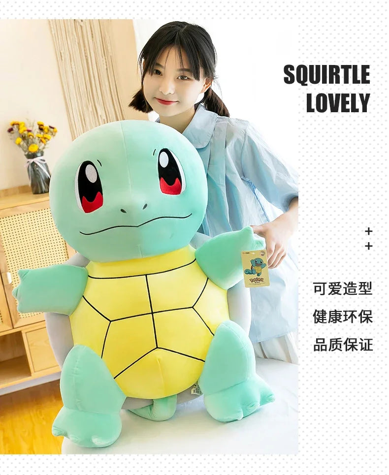 45cm Squirtle Plush Doll Big Size Pokemon Plush Toys Kawaii Stuffed Toys Cute Turtle Pillow Christmas Gift Toys for Boys Girls