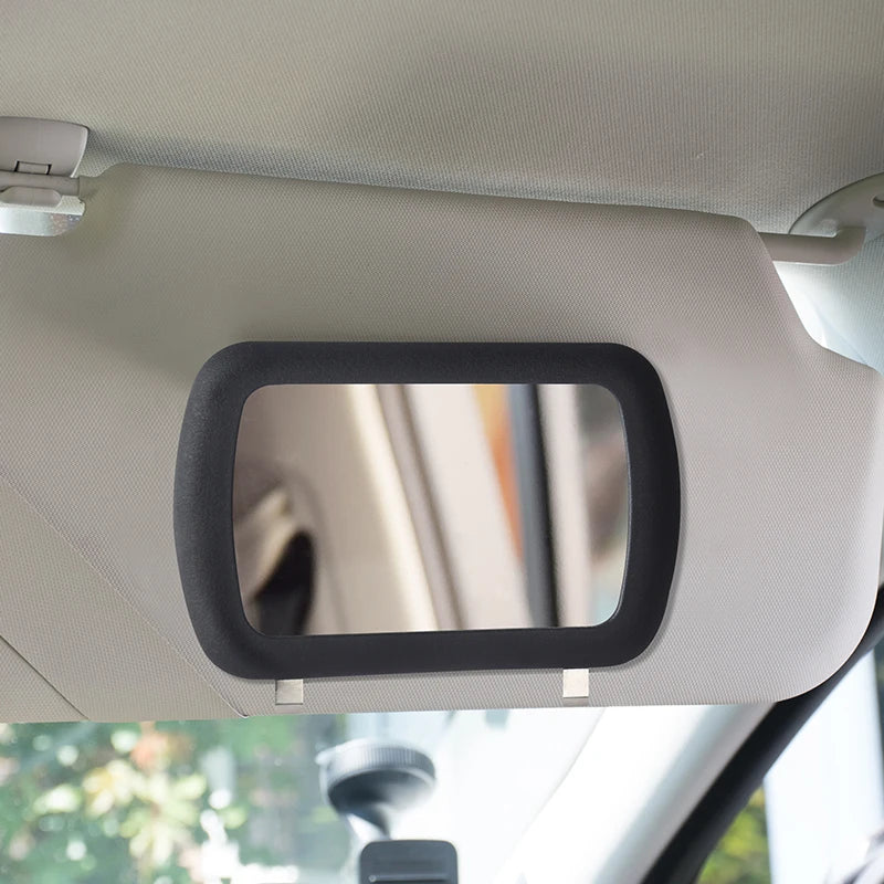 Universal HD Mirror Car Make Up Mirror Automobile Sun Visor Plate Car Interior Cosmetic Mirror RearMirror Car Interior Accessory
