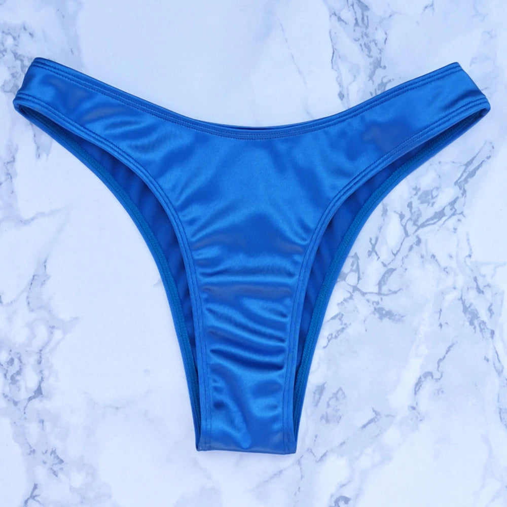 Sexy U Shaped Stapless Swimsuit for Women Bandeau Bikini Mujer 2024 High Cut Bathing Suit Two Piece Bikinis Set Bathers Swim