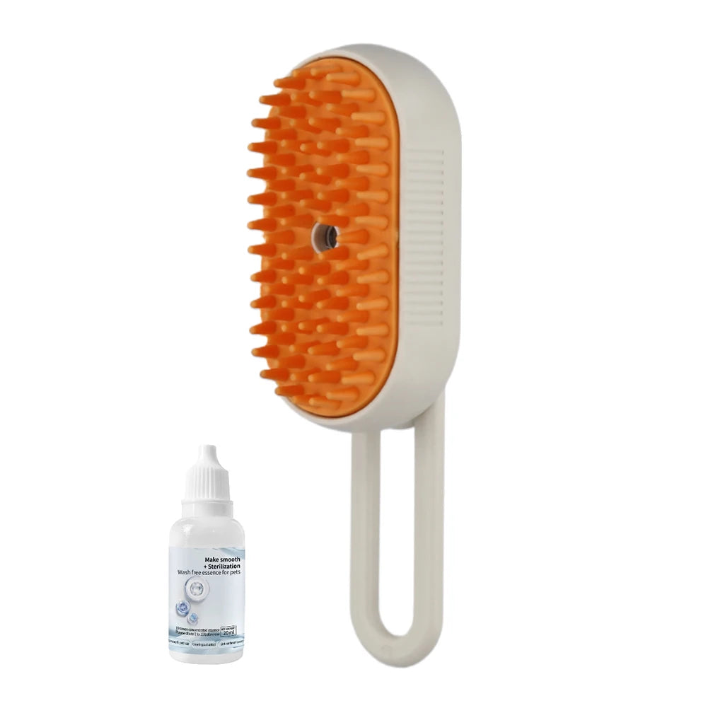 Cat Steam Brush Steamy Dog Brush 3 in 1 Electric Spray Cat Hair Brushes USB Rechargeable Dog Grooming Massage Comb for Pet Hairs