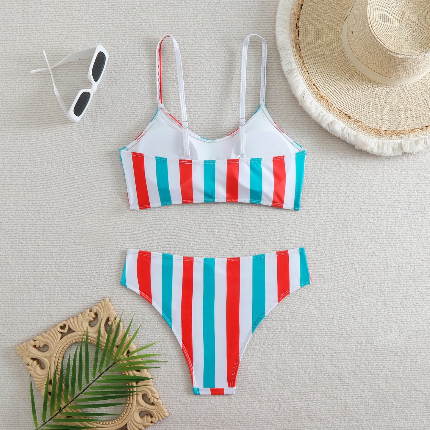 Striped Sexy Bikinis Women's Swimwear Female Swimsuit For Swim Wear Bathing Suit Brazilian Bikini Set Beachwear Pool Bather 2025
