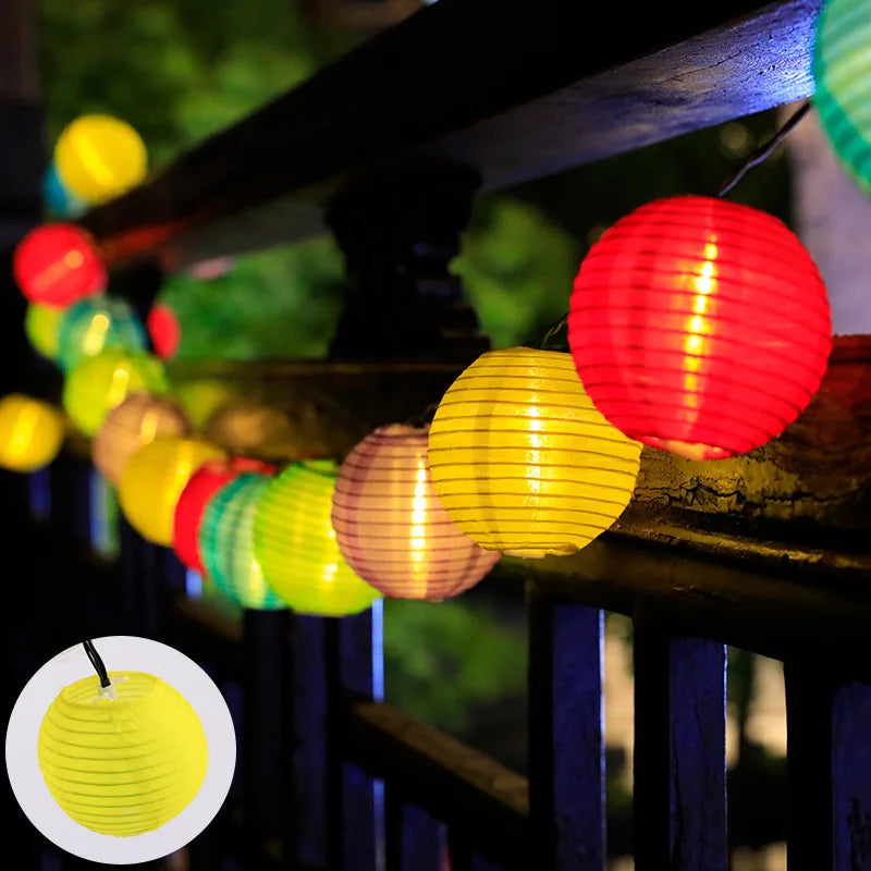 Halloween Pumpkin Lantern Solar String Lights Outdoor Waterproof LED Fairy String Lights Garden Yard Halloween Party Decorations