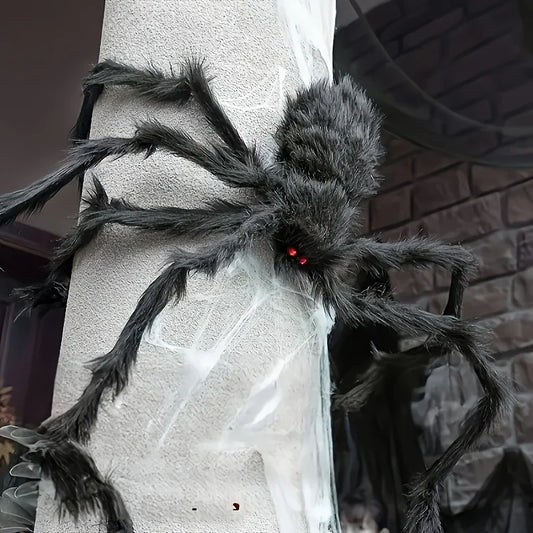 1/2pcs Halloween Spiders 50cm Fake Scary Hairy Spider for Halloween Decoration Outdoor Plush Spider Deco Indoor Yard Party Props