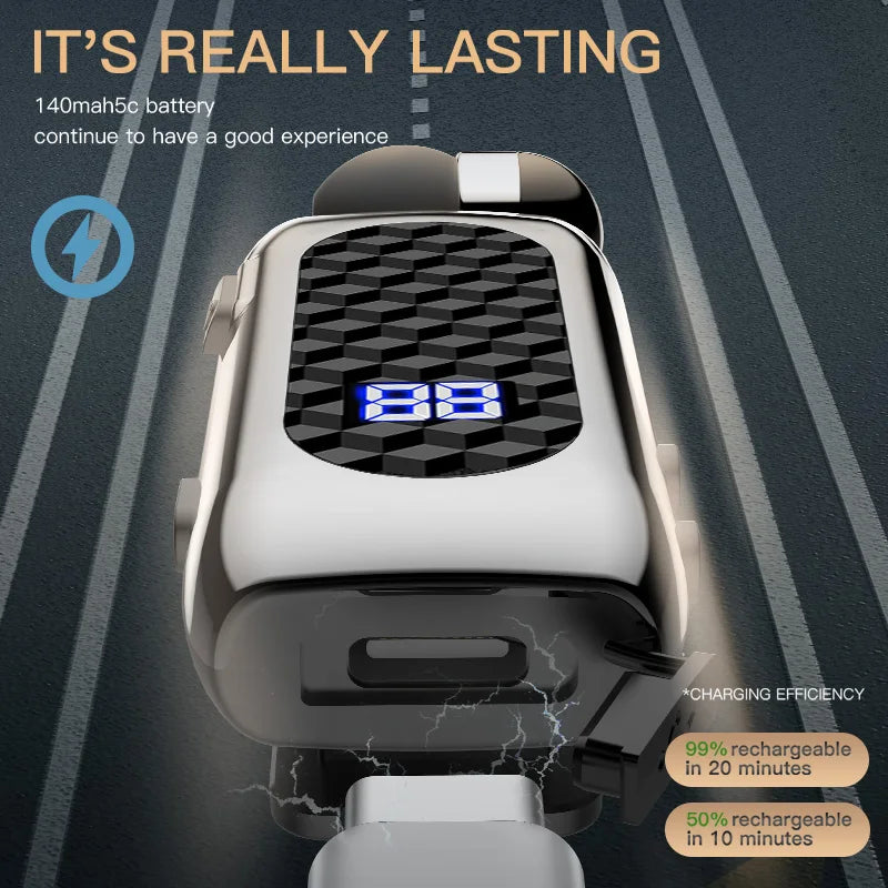 Bluetooth V5.2 Wireless Earbuds Clip On Earphone Business Headphone In-Ear Vibrating Alert