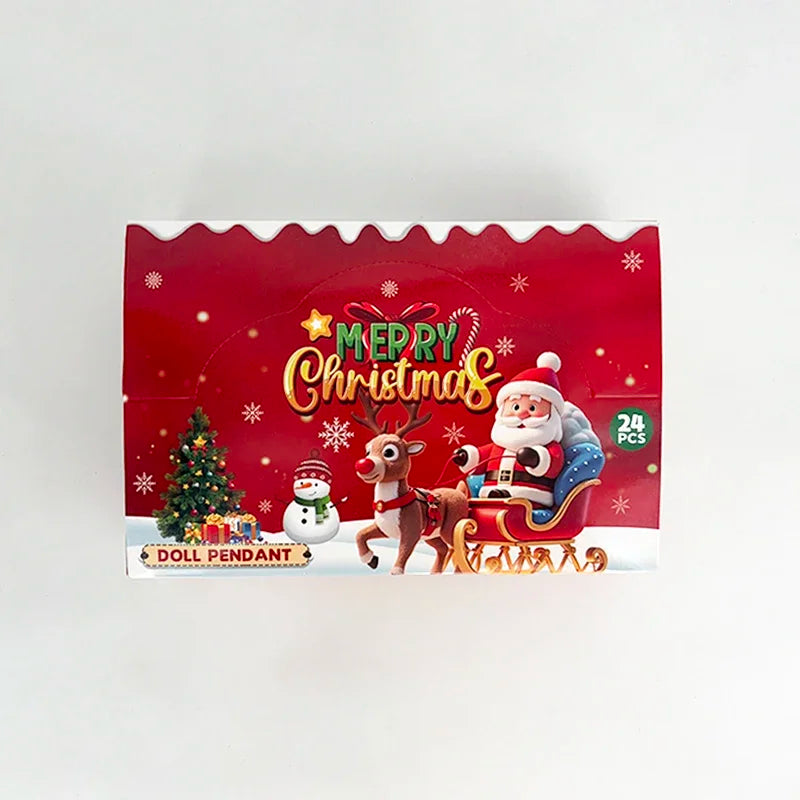 2025New Halloween Christmas Gift Blind Box 24 Small Box Santa Claus Series Exquisite Pendant Doll Male and Female Small Gifts
