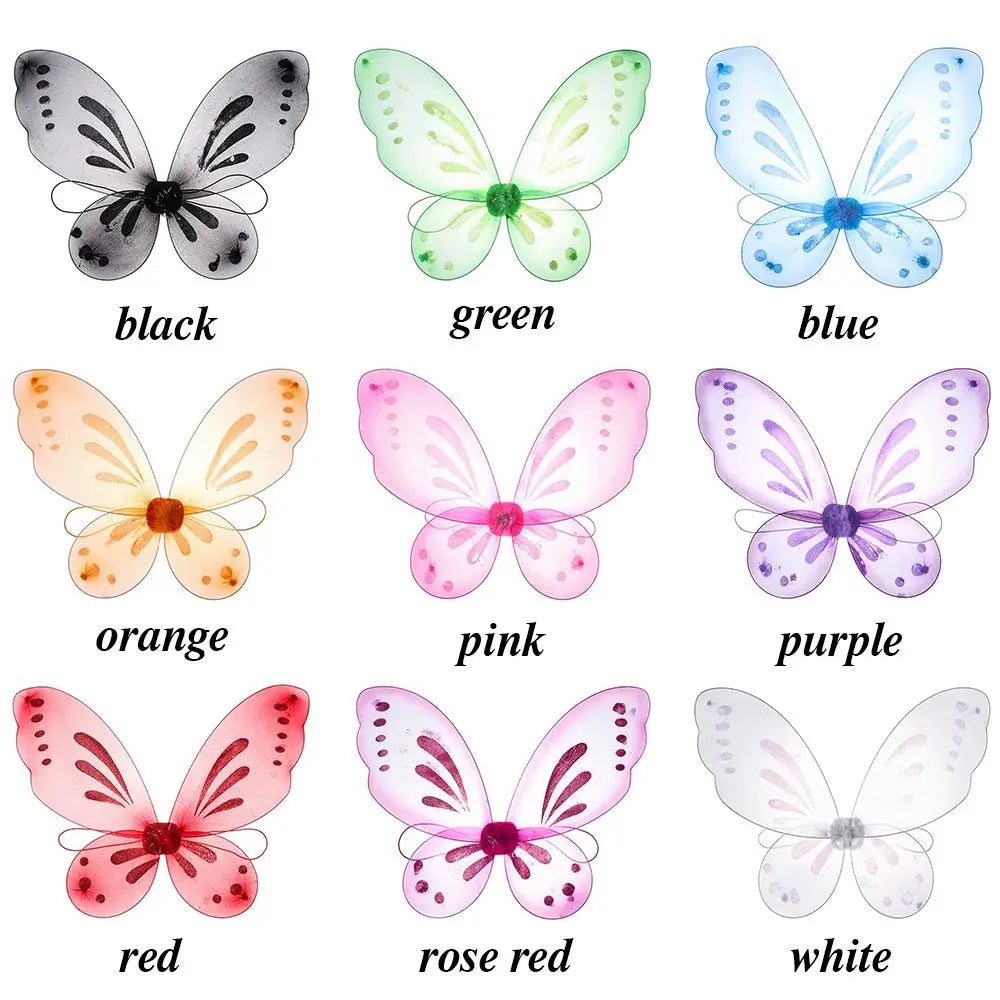 Toddler Dress Up Angel Wings Halloween Costume Accessories Butterfly Fairy Fairy Wings Dress-Up Wings