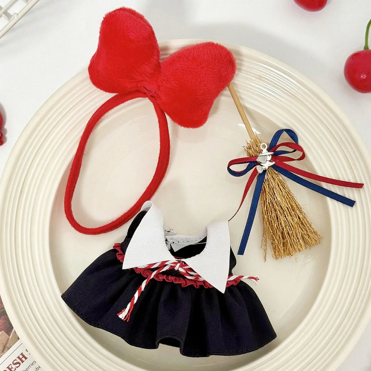 Halloween Witch Outfit for 15/17cm Labubu Doll's Clothes Starry Night Spooky Costume Outfit Accessories Gifts