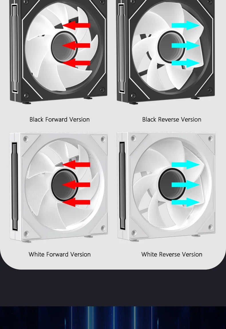JUMPEAK MX120 360mm Modular Wireless Splicing 120mm PC Case Cooling Fan ARGB Infinite Mirror Light Effect For Water Cooler Fan