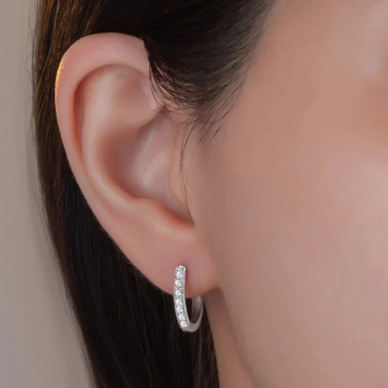 ASTM F136 Titanium PIERC Nose Ring Ear Tragus Hinged Segment Clicke Hoop CZ Paved Side Earring Large Size 8mm-14mm Body Piercing