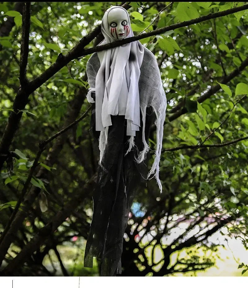 1-3PCS Halloween Hanging Ghost Decorations Skull Scary Gauze Fabric for Haunted House Porch Scary Props Terror Hanging Ornaments