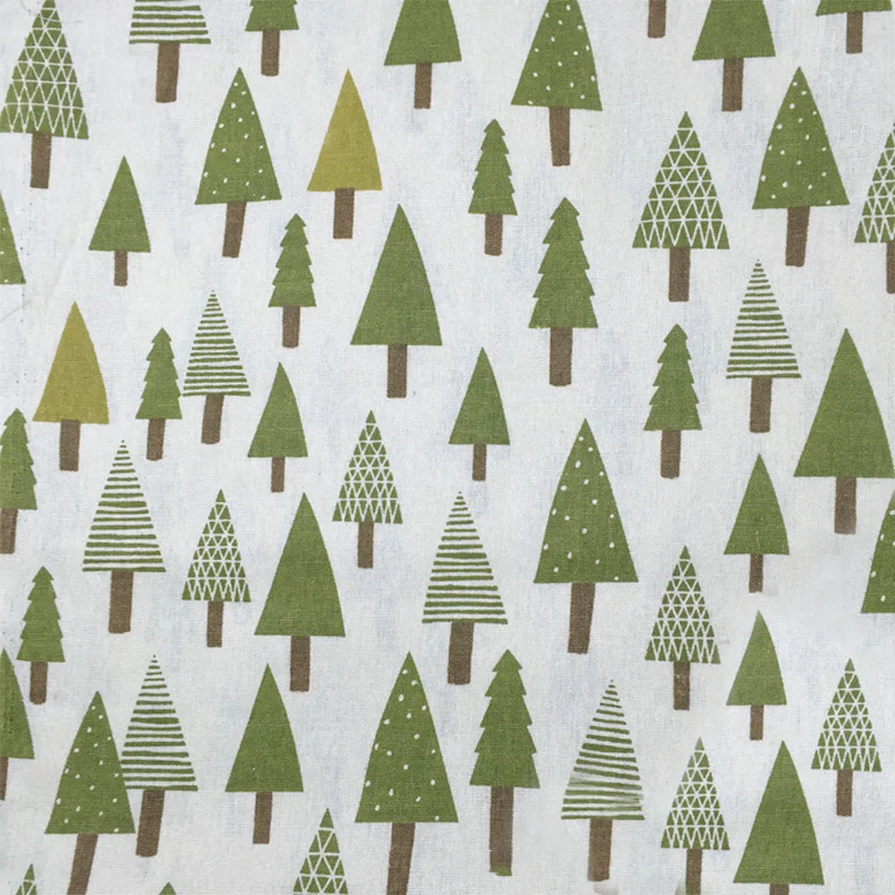 45x145cm Elk Snowflake Printed Linen Cotton Fabric Wrinkle-Resistant for Doll Clothes DIY Quit Sewing Kits Christmas Gift Craft