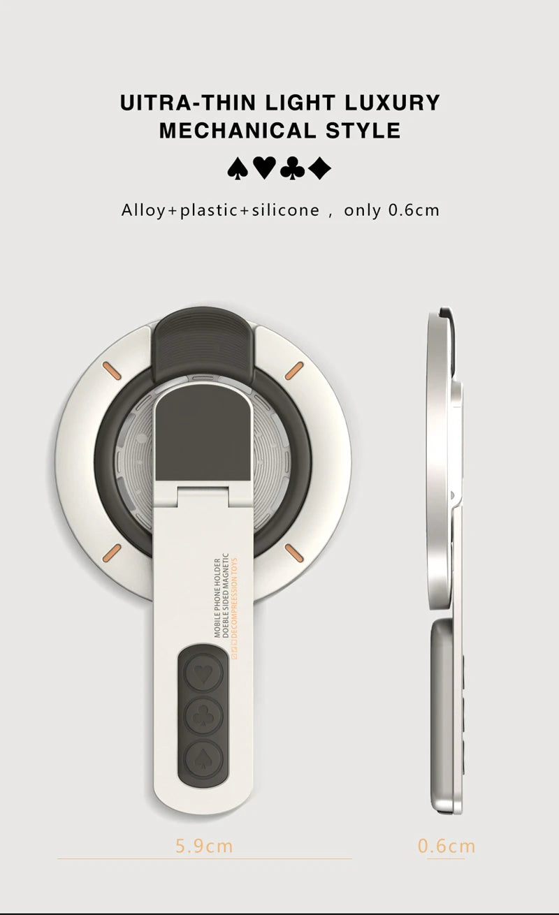 Xiaomi MagSafe Phone Grip Stand 3in1 Magnetic Finger Ring Holder Double Sided Magnetic Phone Stand For iPhone 17 16 15 14 13 12