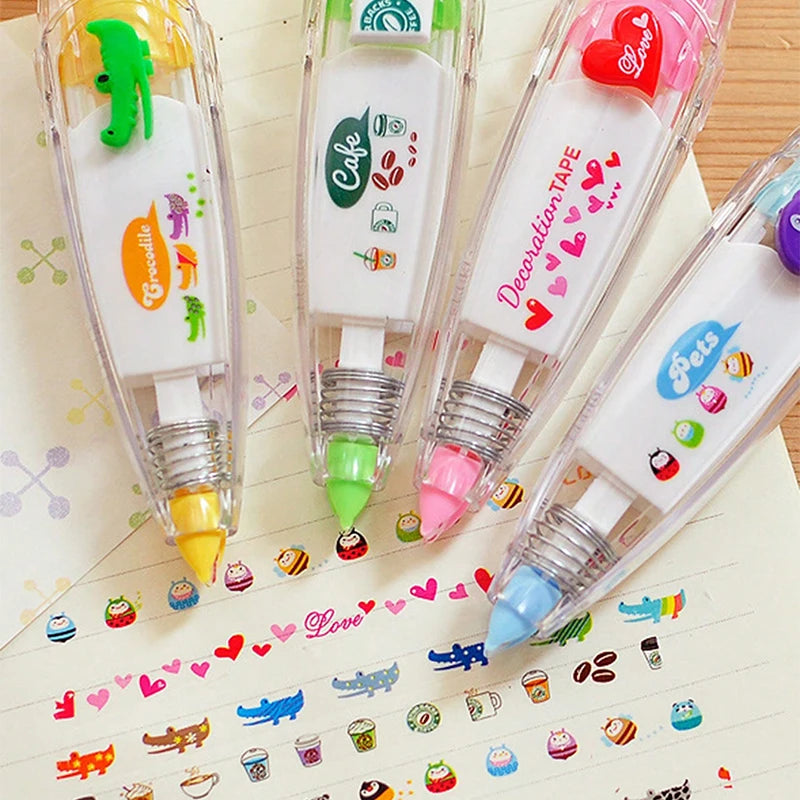 1pc Cute Kawaii Mechanical Design Correction Tape - Perfect for Decorating Diaries and School Supplies