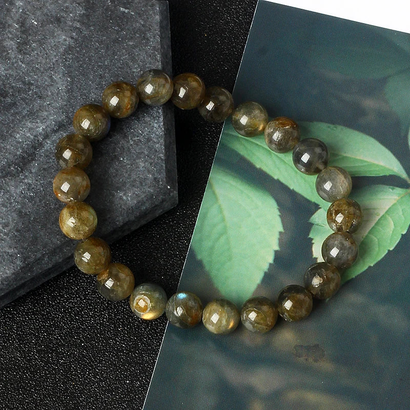 Original India Labradorite Beads Bracelets for Women Reiki Natural Stone Blue MoonStone Charm Bangle femme bijoux Couple Jewelry