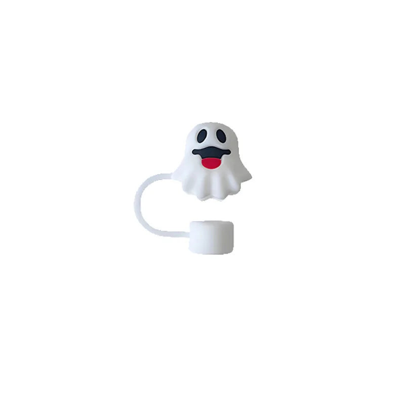 10mm Halloween Straw Dust Cover For Stanley Pumpkin Spider Series Halloween Straw Hat Creative Festival Cup Decor Accessories
