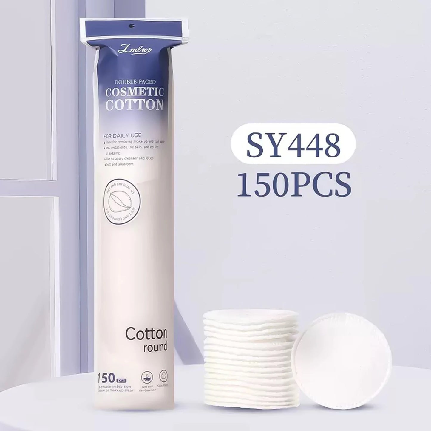 80/100/150Pcs Cotton Pads Disposable for Facial Make Up Nail Polish Remover Round Soft Face Cleansing Remover Makeup Tools