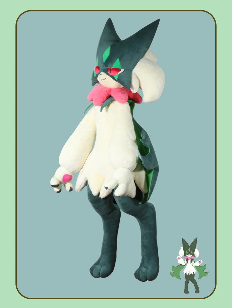 170cm Pokemon Crystal Velvet Version Meowscarada Plush Doll Throw Pillow Room Ded Decor Anime Peripheral Birthday Christmas Gift