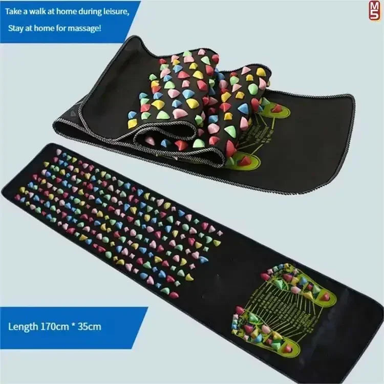 Premium Foot Massage Mat with Finger Pressure Plate and Simulated Cobblestone Path To Soothe Tired Feet and Relieve Pain