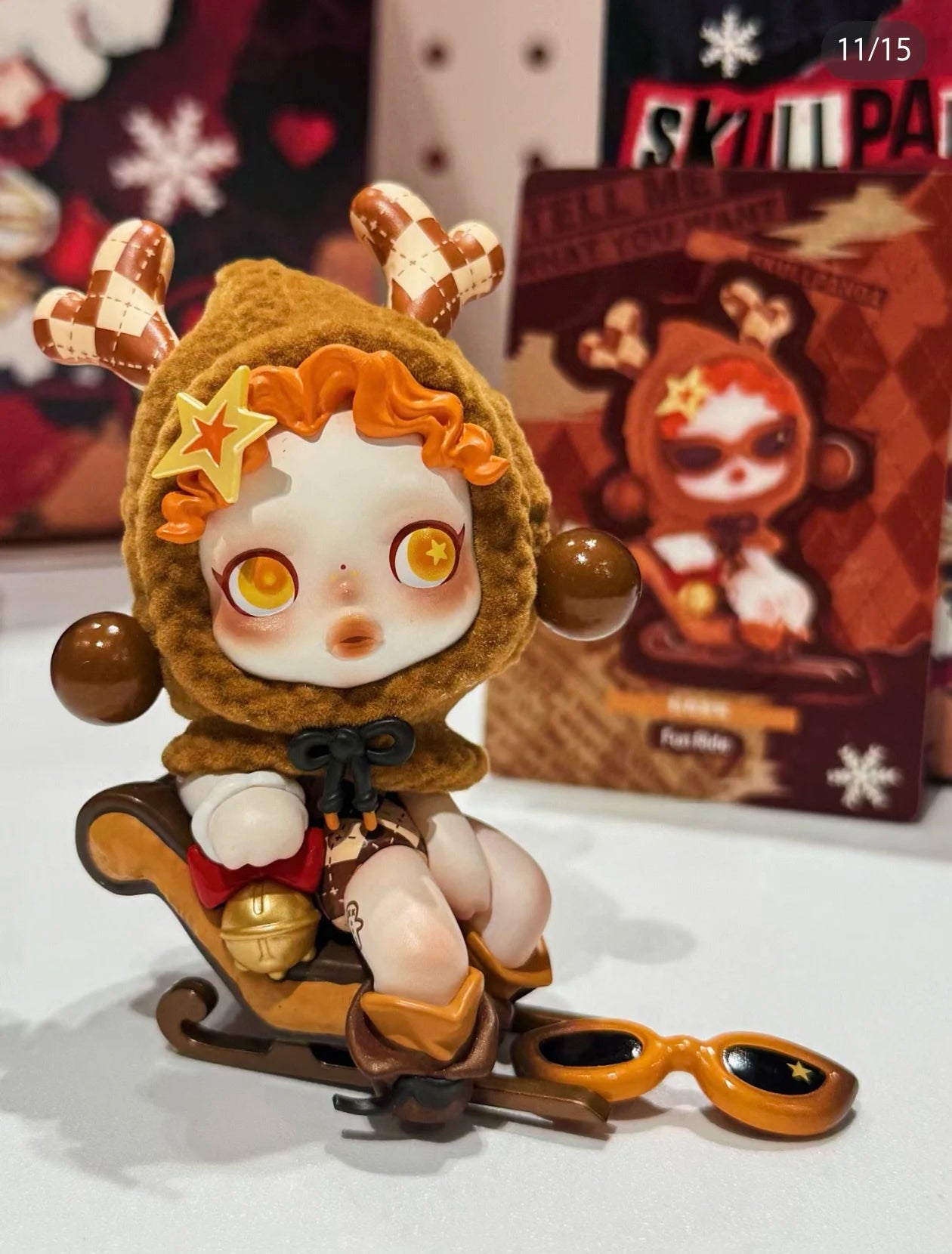 Genuine POP MART SKULLPANDA the Best Seaion Series Blind Box Doll Christmas Gift Trendy Collectible Toy The surprise of Christma