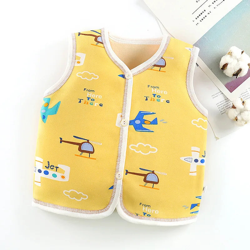 Unisex 6M-6Y Fall Vests Baby Girl Winter Clothes Kids Waistcoats Cardigan Children's Clothing Toddler Vest Boy Jacket Corduroy