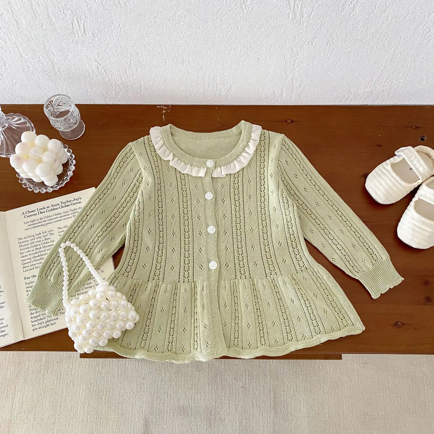 Summer Newborn Infant Baby girls knit Sun protection clothing Air-conditioned clothing coat Kids Fashion Baby Clothing