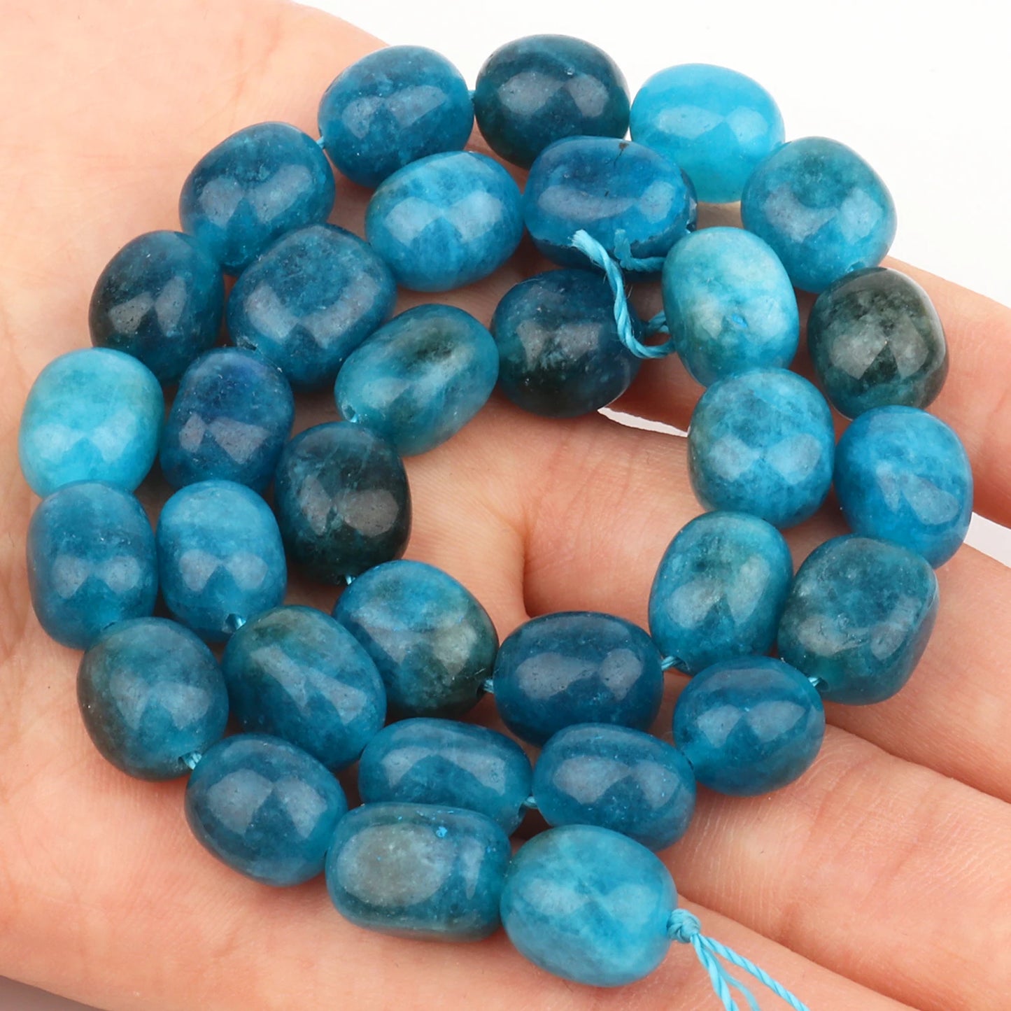 9x11mm Oval Natural Stone Tourmaline Peridot Apatite Bead Smooth Loose Beads for Jewelry Making Supplier DIY Charm Bracelet 15''