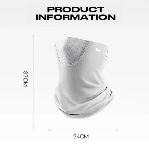 Summer Sunscreen Ice Silk Mask Neck UV Protection Face Cover Sunscreen Face with Outdoor Cycling Sun Protection Veil Tube Scarf