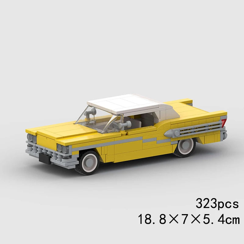 MOC Car Speed R34 488 Pickup R32 Racing Vehicle Model Building Block Super Race brick Christmas Gift City Technical rally sport