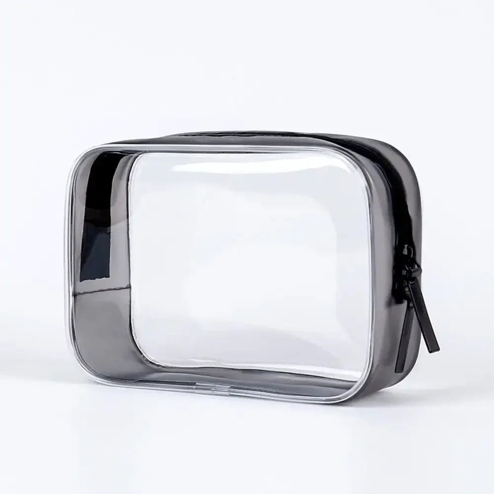 Travel Storage Bag Cosmetic Bags PVC Waterproof Transparent Cases Large Capacity Plastic Zipper Wash Bag Portable Make Up Pounch