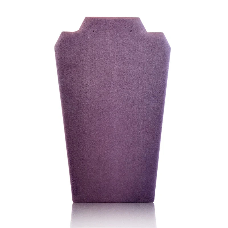 Wooden Necklace Stand White Pu Jewelry Pendant Display Holder Organizer Storage Easel Shelf Rack 3 Color 12.5*22.5Cm