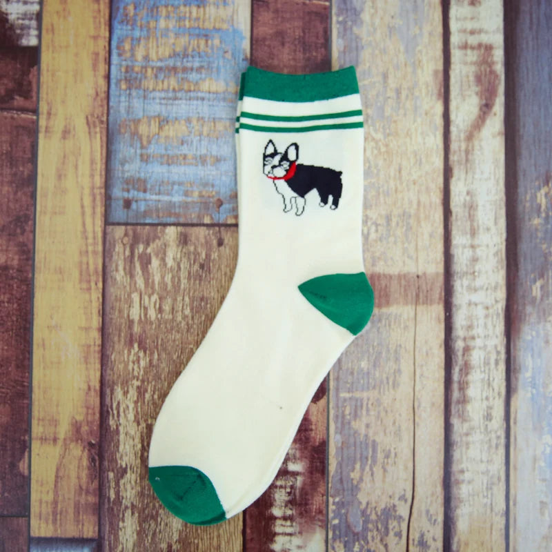 Cotton new men in tube socks cotton Man socks animal dog pet assembled autumn winter sock EUR39-44