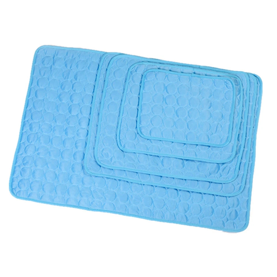 DualPet Dog Cat Summer Cooling Pad Mat Washable Puppy Big Dog Ice Gel Bed Mattress Cool Mascotas Cushion Blanket