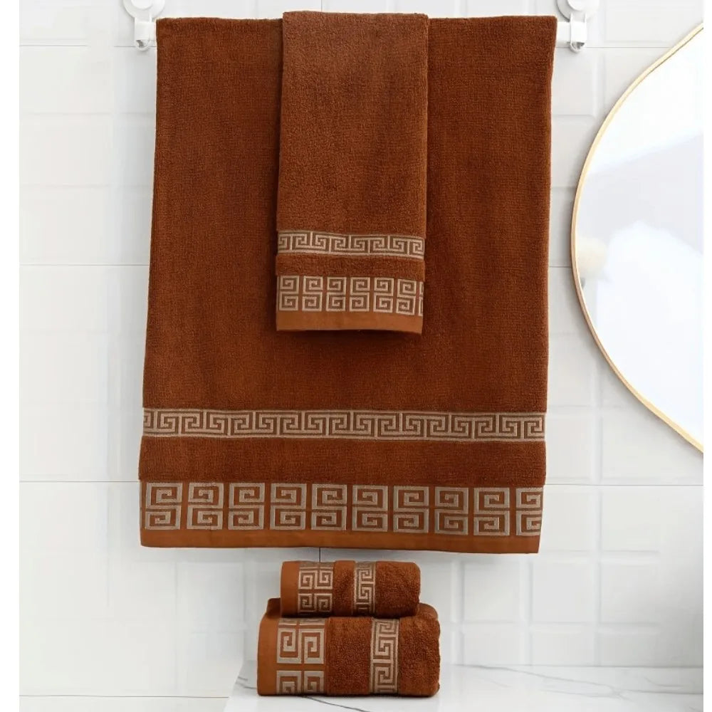 1/4/6pcs Bathroom Towels Set Big Bath Towel Cover 70x140cm/Hand Face Towel 34x74cm Christmas Gift Sport Home Hotel Towels Set