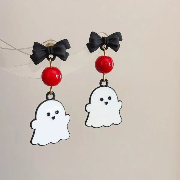 Halloween 2Pcs/Set Ghost Braided Bracelet For Lovers Long Distance Heart Magnet Couple Bracelets Friendship Fashion Jewelry Gift