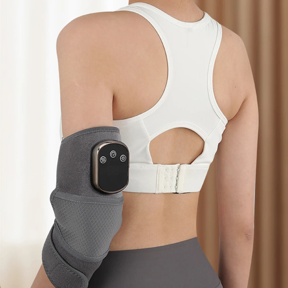 Cordless Heated Ankle Wrap Foot Massager with 3 Vibration Mode 5 Heat Level Foot Revive Massager for Achilles Tendinitis