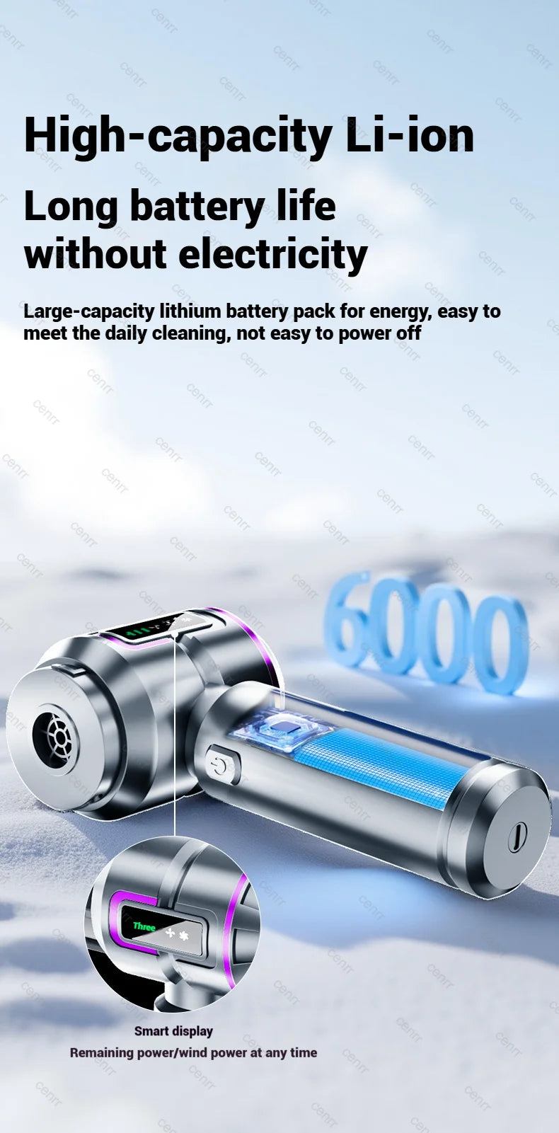 New Car Vacuum Cleaner 998000PA Mini Cordless Powerful for Home Handheld Blower Car Cleaner Portable Car Vacuum Cleaner