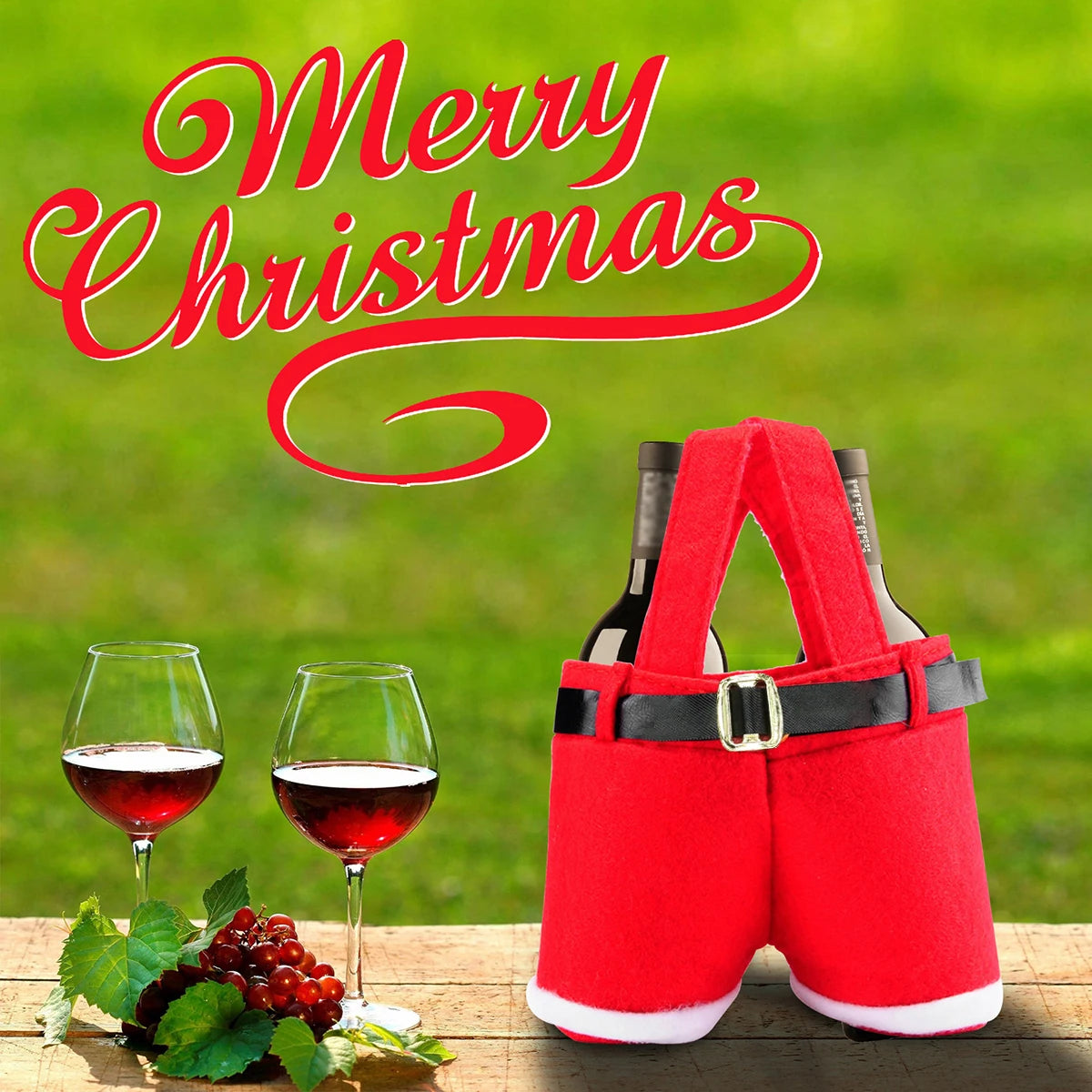 6-pack Santa shorts gift bag, cute Christmas gift bag