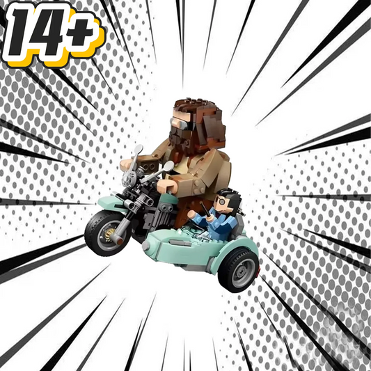 In Stock 76443 Magical Journey Motorcycle Fantasy Home Decor Assemble Model Brick-built Figurines For Kids Christmas Gift