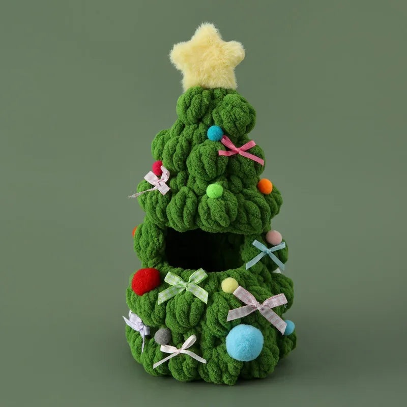 For 17cm Labubu 3.0 Doll Festive Wear Christmas Tree Outfit Finished Crochet Clothes Doll Accessories Christmas Gift